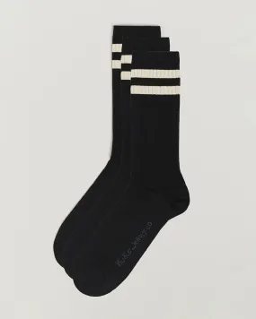 3-pack Amundsson Tennis Socks Black/White