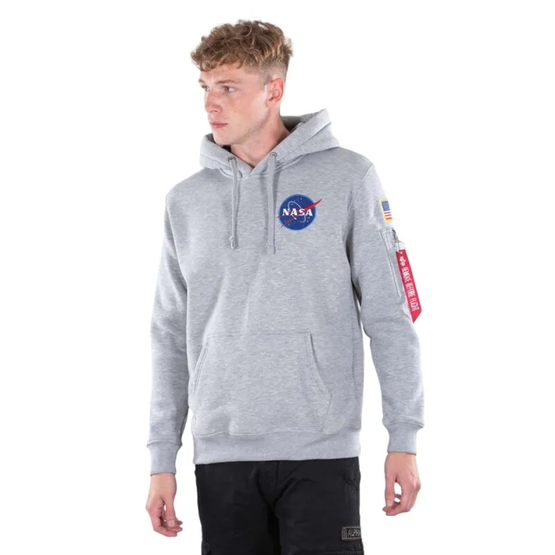 Alpha Industries Herren Hoodie Space Shuttle grey heather