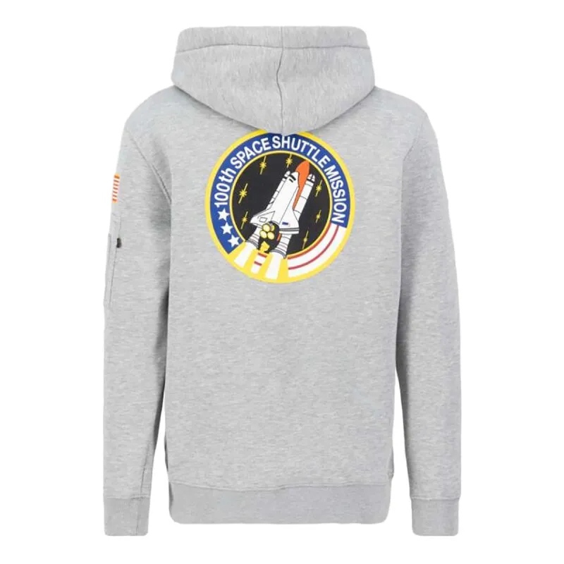 Alpha Industries Herren Hoodie Space Shuttle grey heather