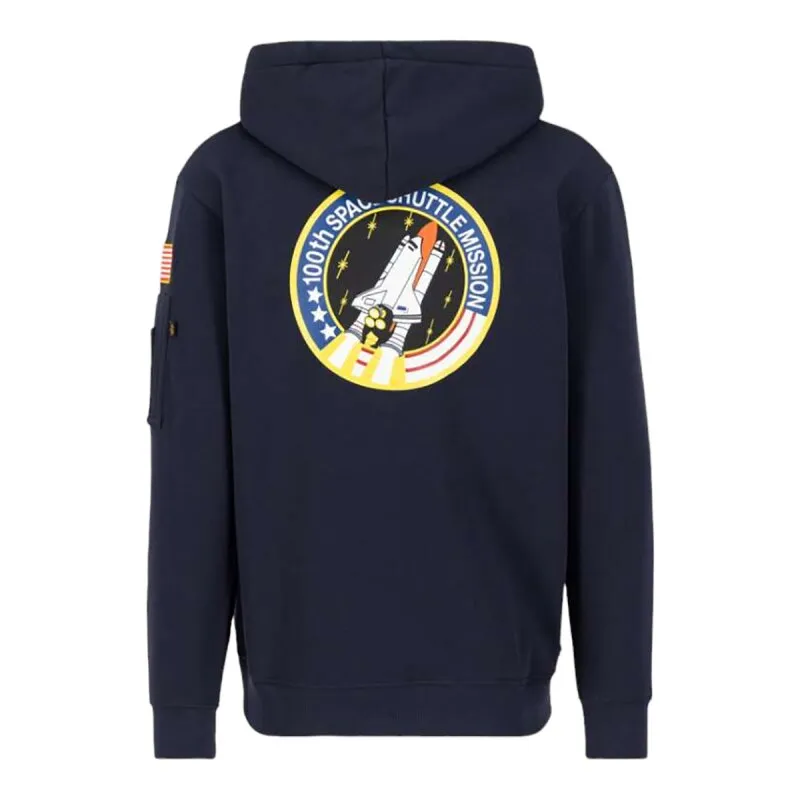 Alpha Industries Herren Hoodie Space Shuttle rep. blue