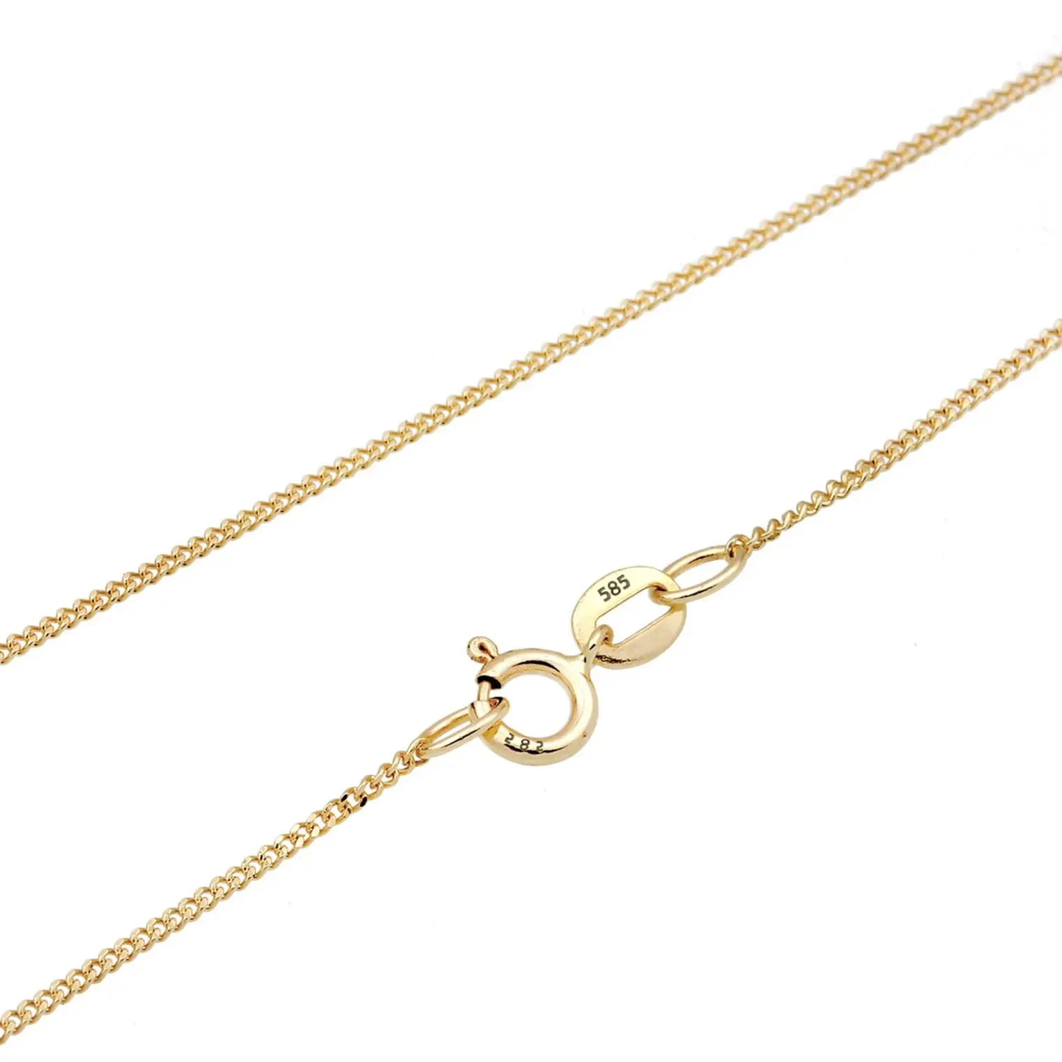   Elli  Halskette Blume Brilliant Diamant (0.12 ct.) 585 G gold  Mittellange Halskette 