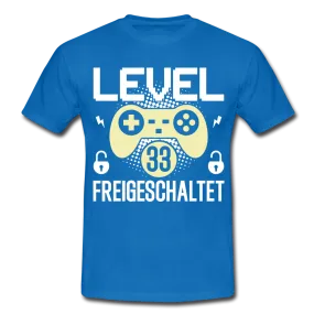 Gamer 33. Geburtstag Gaming Shirt Level 33 Freigeschaltet Geschenk T-Shirt
