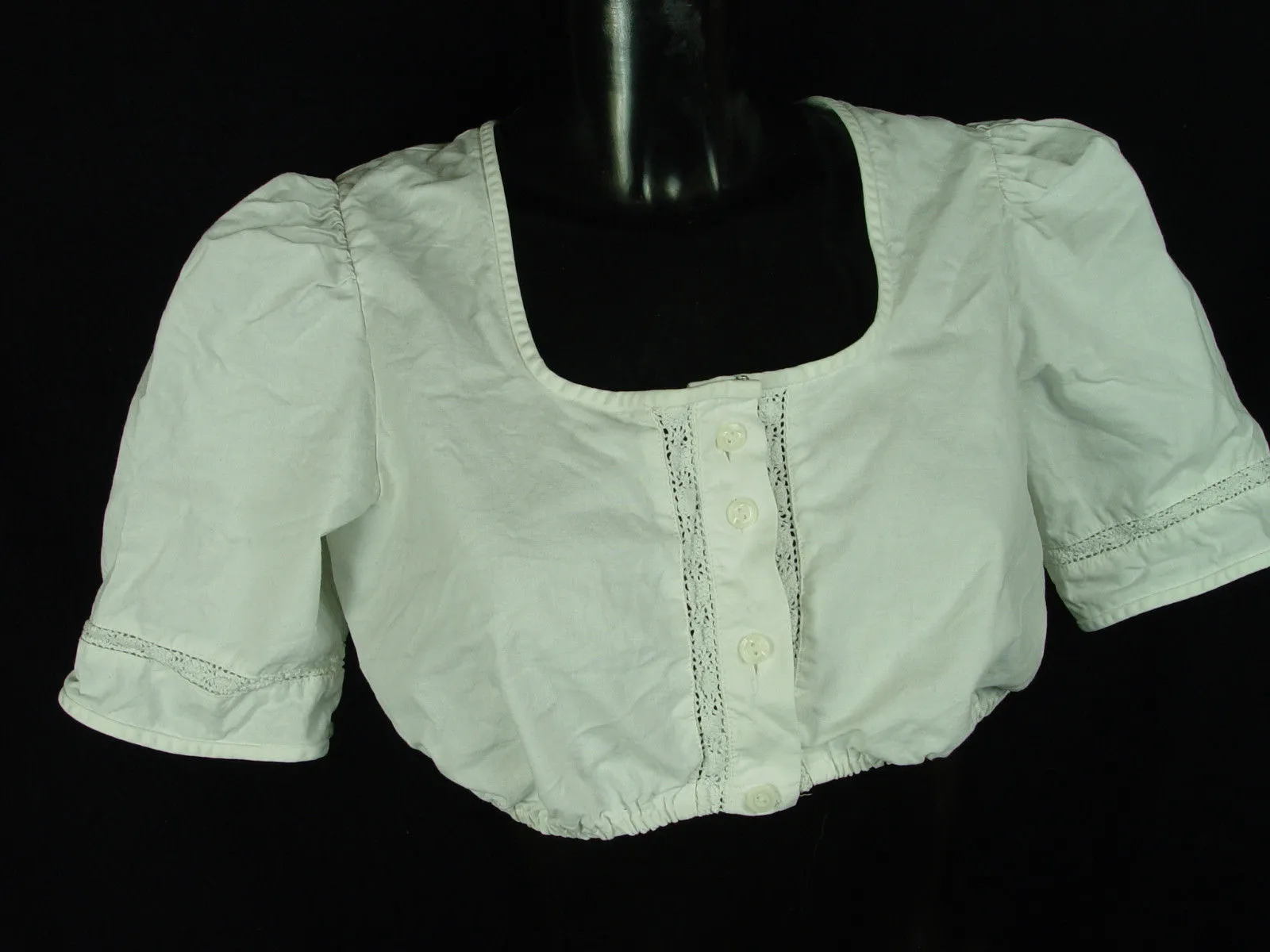 Gr.40 Dirndlbluse  WENGER AUSTRIA  Bluse für Dirndl Trachtenbluse B2592