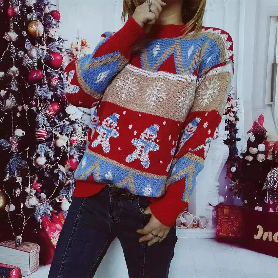 Heidi-Mode | Bunte Weihnachten Lebkuchenpullover