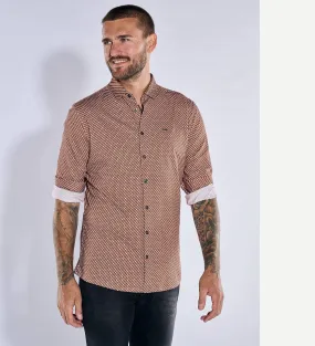 Herren emilio adani Langarm-Hemd gemustert in Orange kaufen 37675
