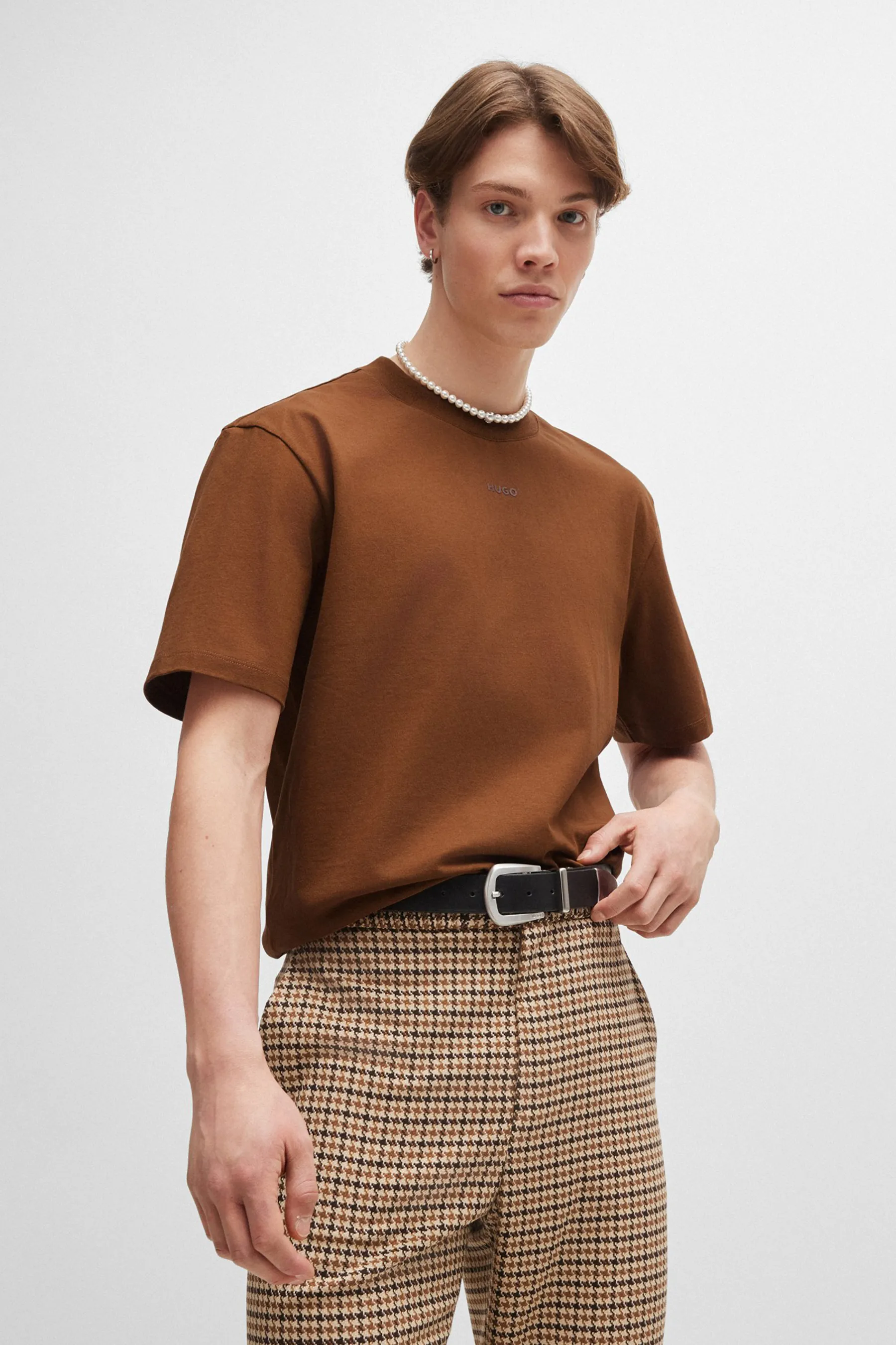 HUGO Printed Cotton Jersey T-Shirt Dapolino  