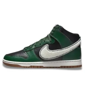 Nike Dunk High Raupe Swoosh Black Green