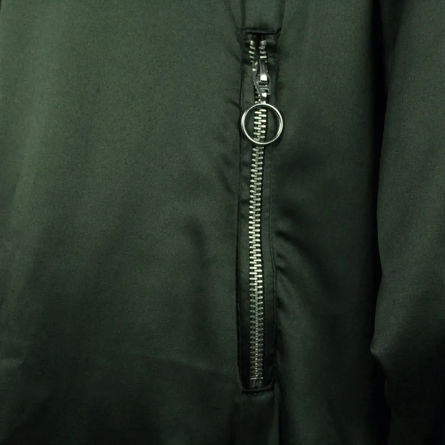 Second Hand ZARA Bomberjacke Gr. S oliv uni Jacke (*)