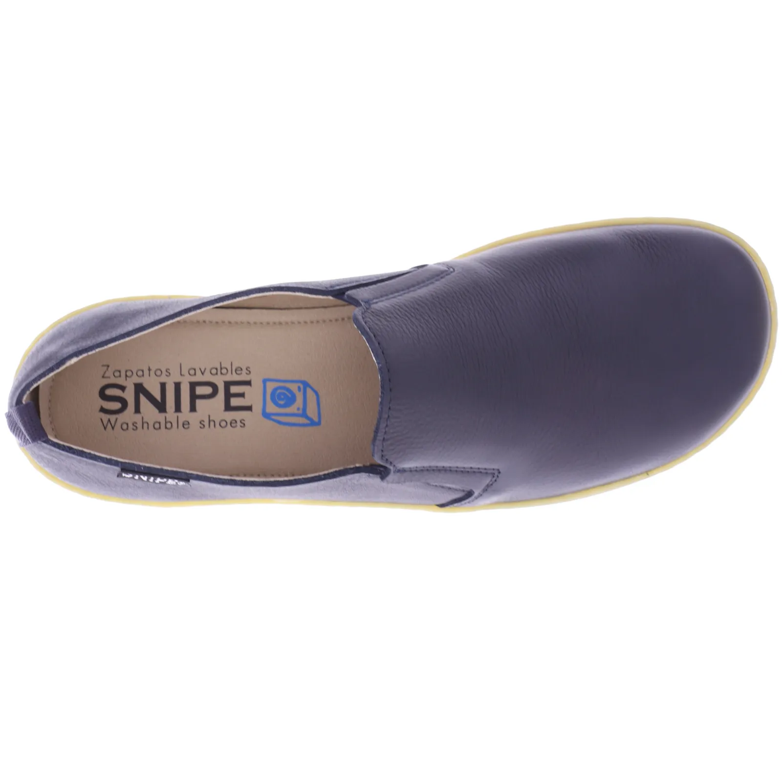 Snipe / Modell: Barefoot / Marino Blau Glattleder / Slipper / Art: 05350-001 / Herren Slipper