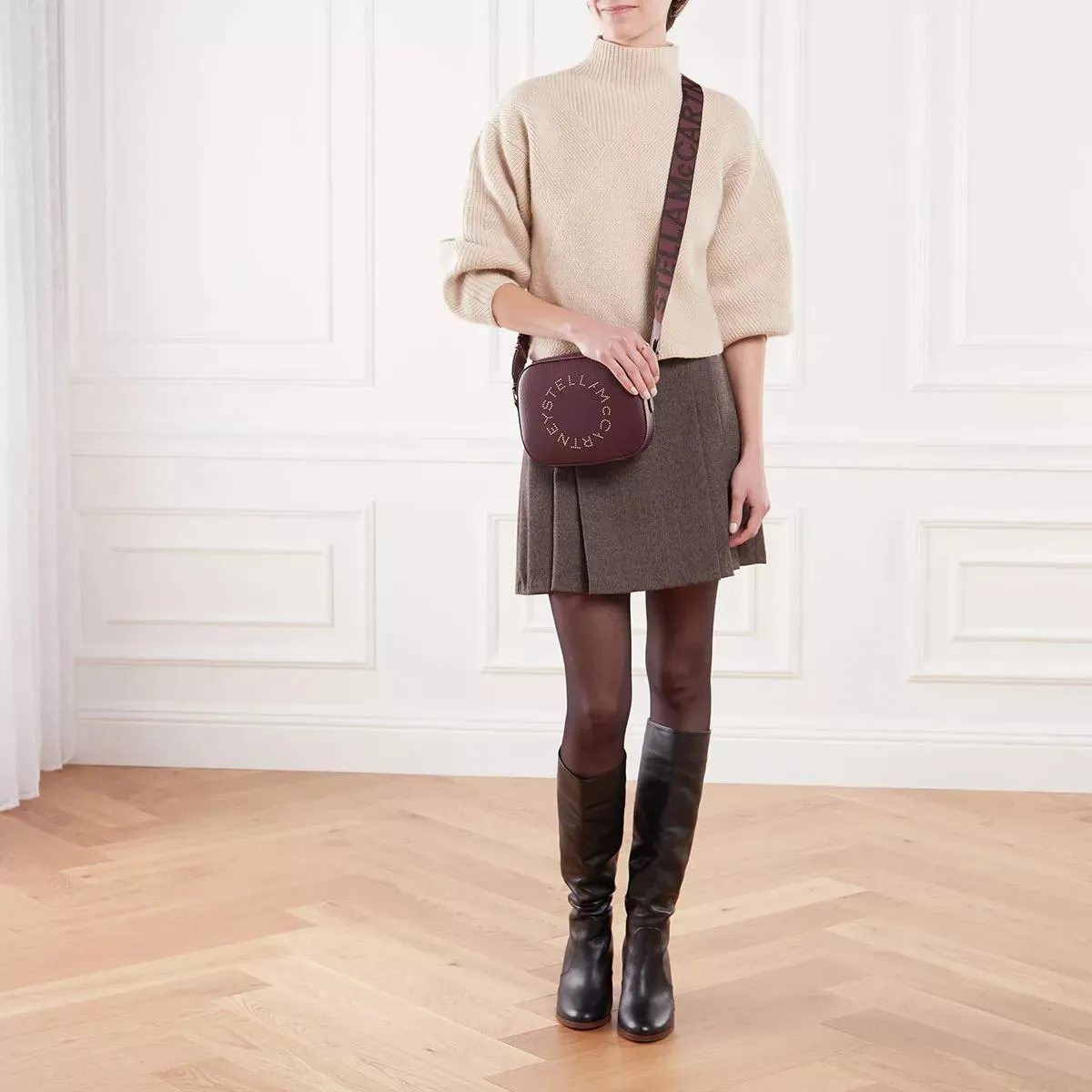   Stella McCartney  Small Camera Bag Logo Plum  Camera Bag 
