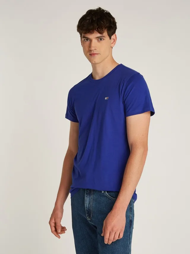 Tommy Jeans Plus T-Shirt »TJM XSLIM 2PACK JERSEY TEE EXT«, Markenstickerei online shoppen | Jelmoli-Versand