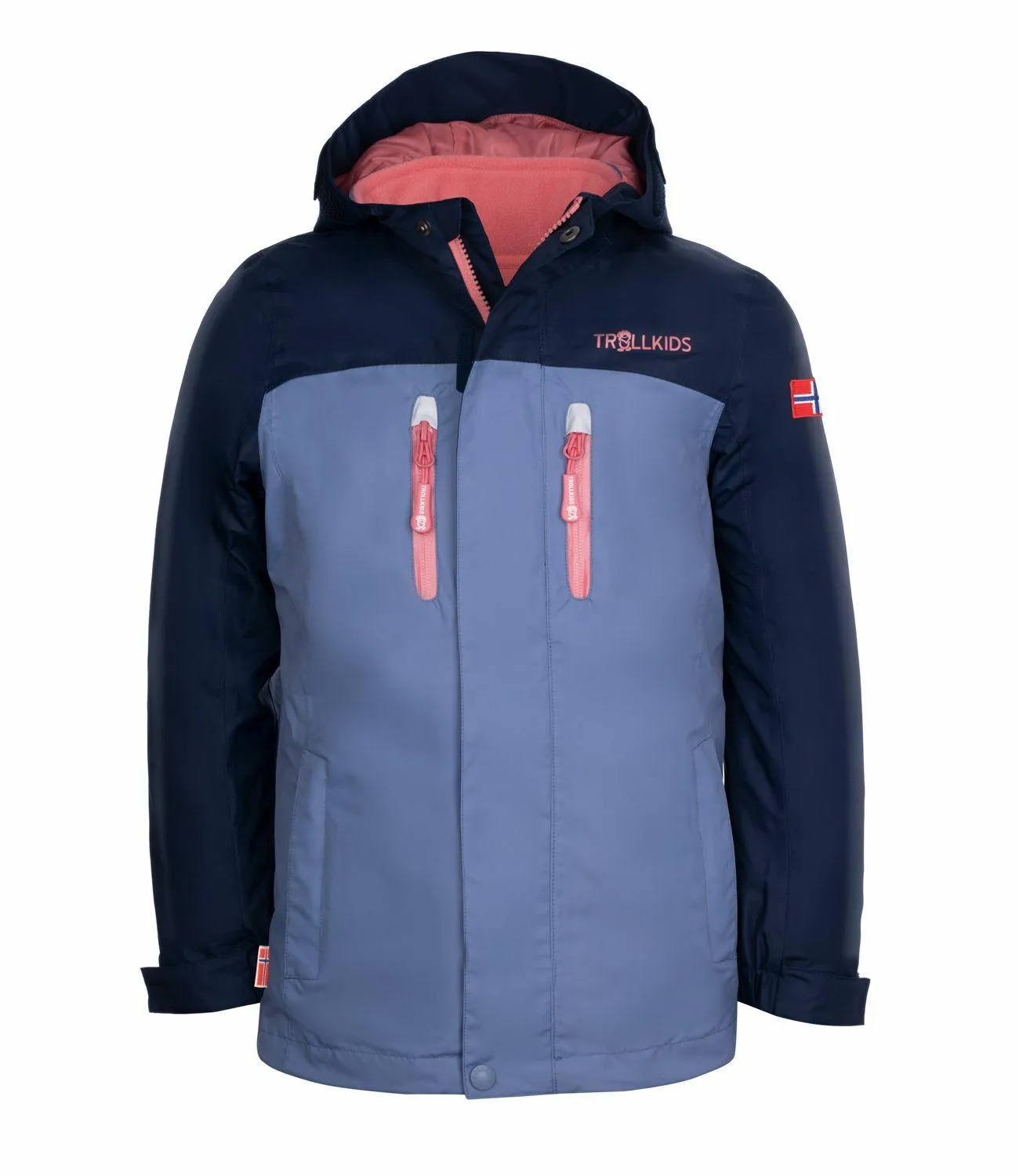 Trollkids Bryggen Doppeljacke Mädchen Marine/Staub-Blau im Online Shop von kaufen
