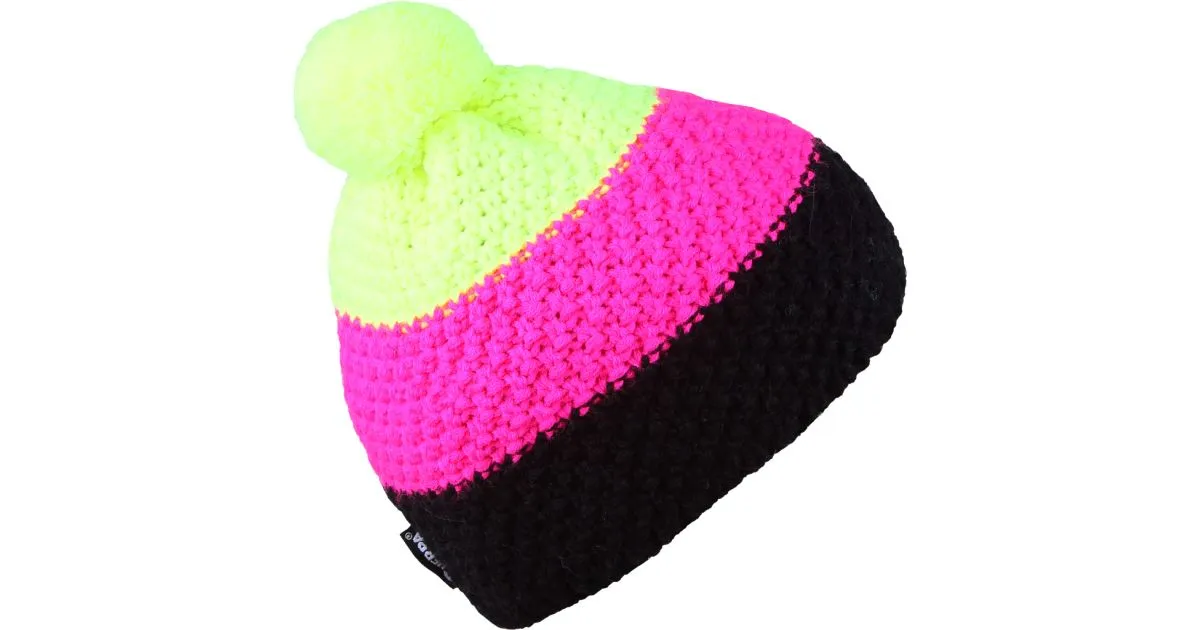 Unisex Winter-Sherpa-Mütze GEMMA gelb/rosa/schwarz UNI