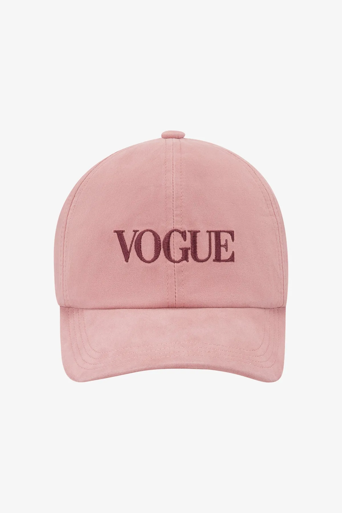 VOGUE Cap Ash Rose mit Logo-Stickerei