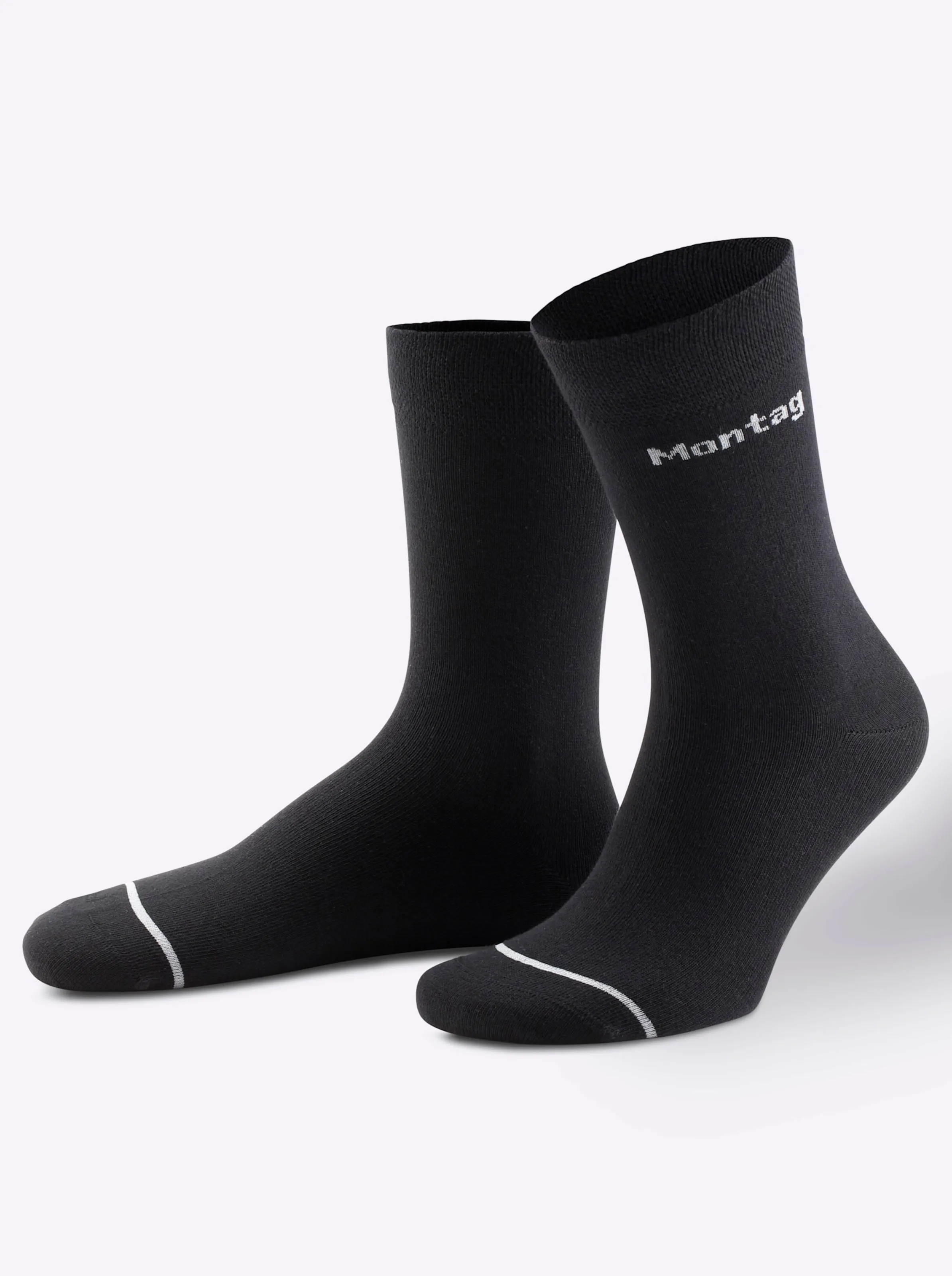 wäschepur Socken in schwarz